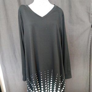 Lularoe | Black and White Polka Dot Jersey Dress